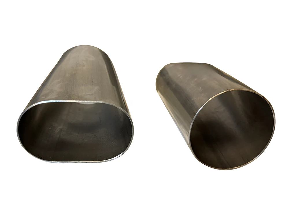 3" Stainless Oval Tubing Adapter | (Oval to Standard 3" Tubing) 6" Length - Image 2
