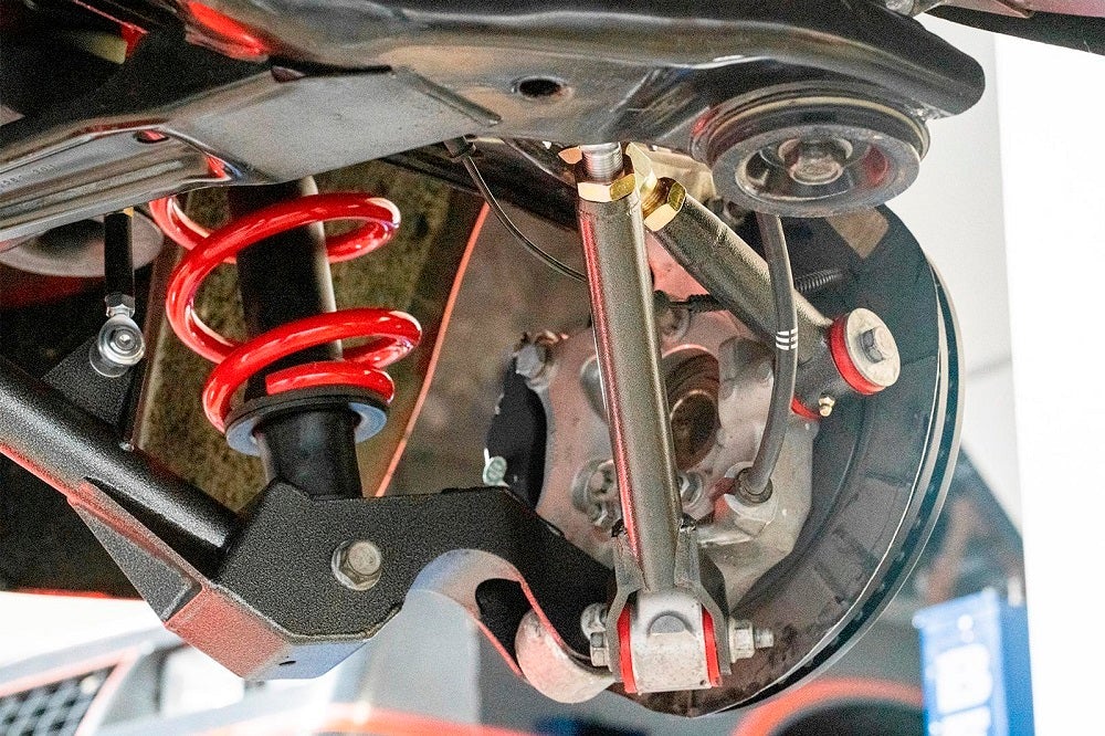 5th Gen Camaro 15" Conversion Kit By Carlyle Racing| Drilled And Slotted Rotors, Red Calipers - Image 4