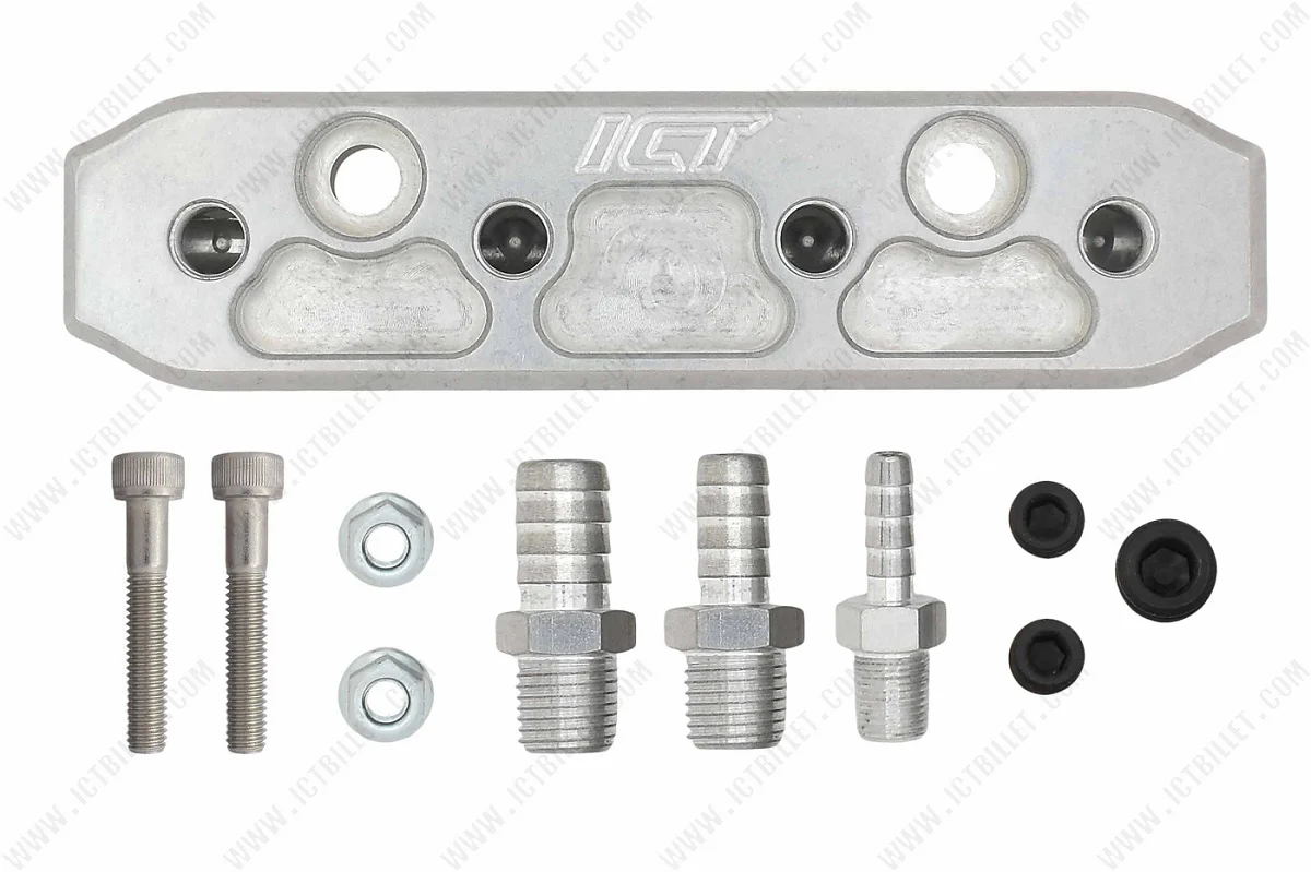 ICT Billet 6-Port Vacuum Boost Distribution Block