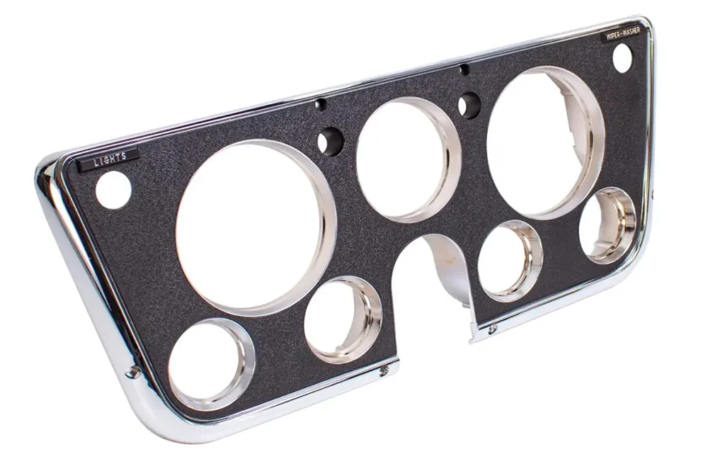 AMD Dash Bezel w/ Gauges - Black / Chrome | 69-72 Chevy GMC C/K Truck - Image 3