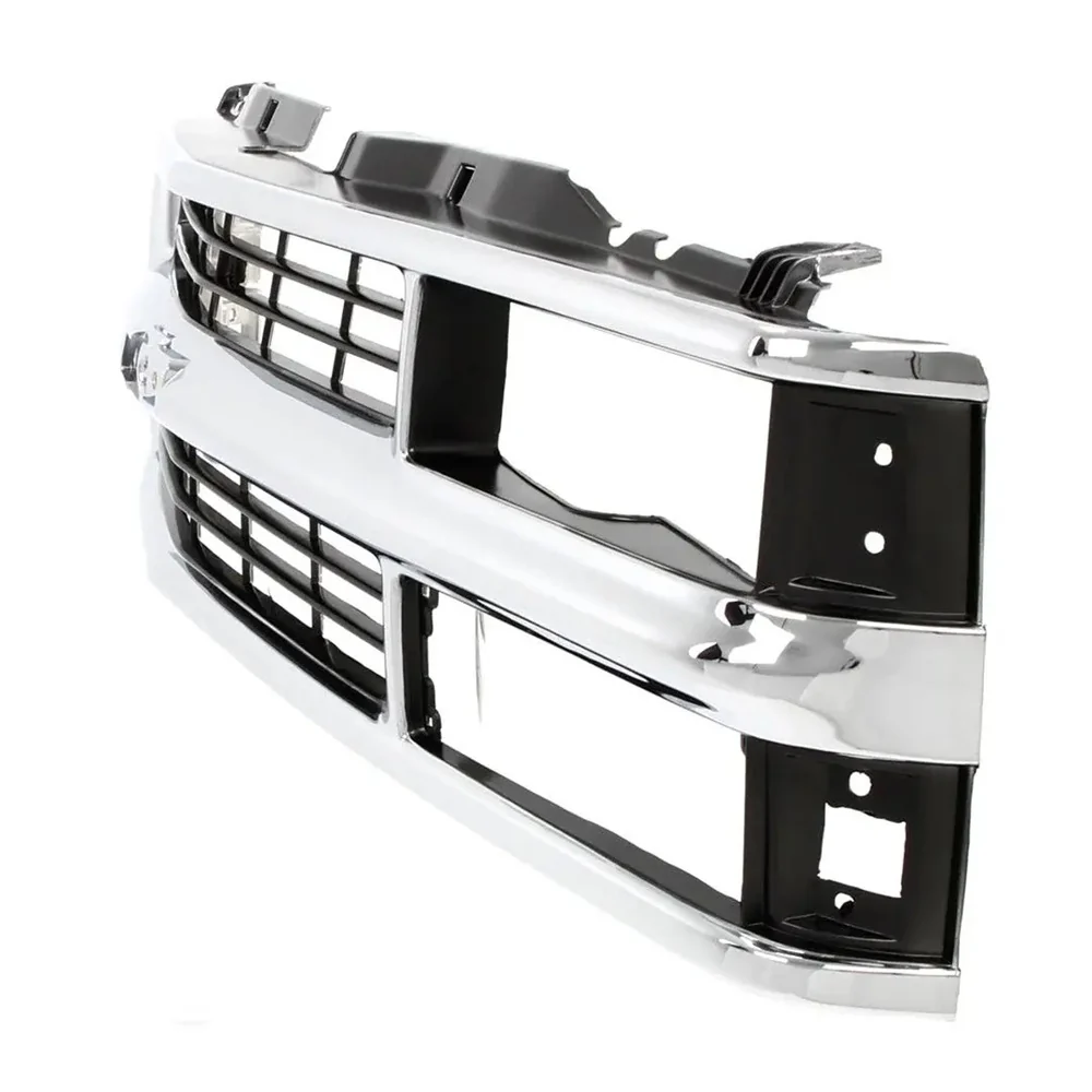 AMD Grille Shell - Chrome Gray (Composite Headlight) | 94-98 Chevy C/K OBS Truck SUV - Image 2