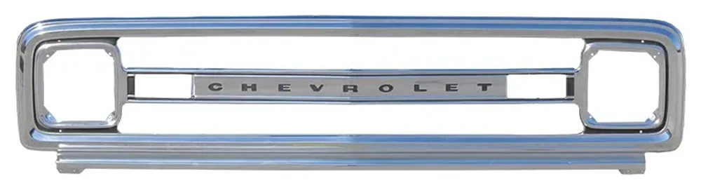 AMD Grille Shell w/ CHEVROLET Letters - Anodized Aluminum - 69-70 Chevy C/K Pickup Blazer Suburban