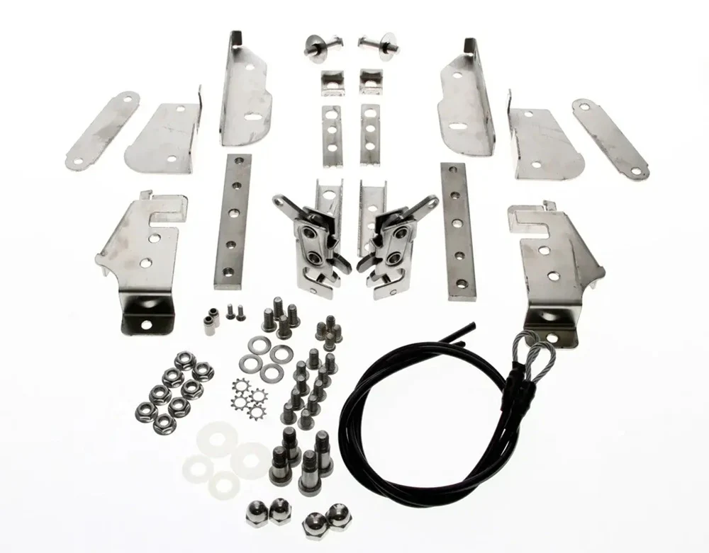 AMD Hidden Tailgate Latch Kit (Complete Stainless) - 47-87 Chevy GMC Stepside Pickup, 48-87 Ford Flareside Pickup - Image 2