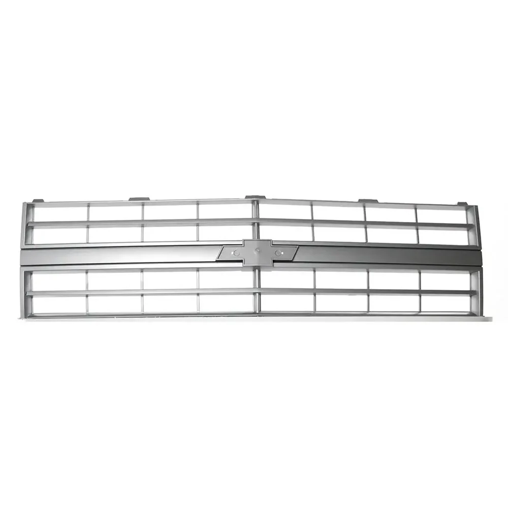 AMD Premium Grille - OE Style with Emblem Mount - Argent Gray - Single Headlight | 85-88 C/K Chevy Pickup Blazer Suburban
