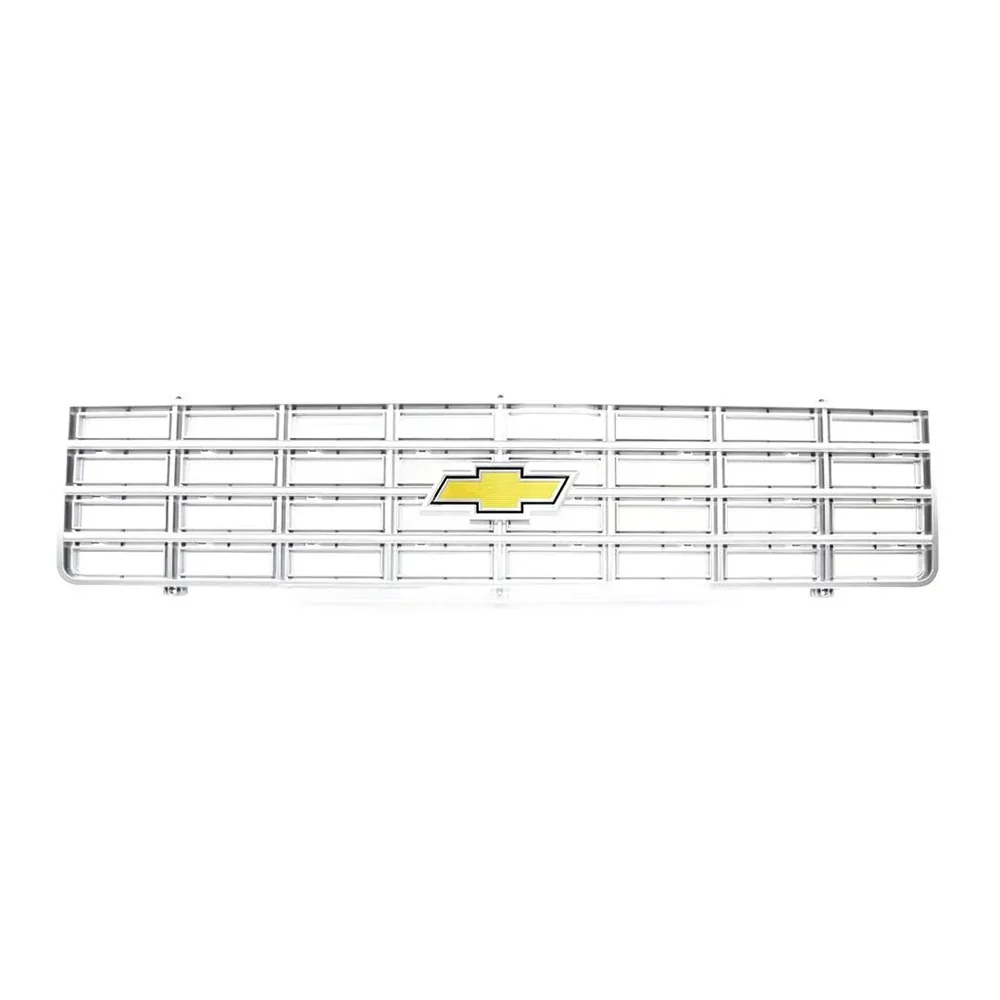 AMD Premium Grille - OE Style with Foil Bowtie Emblem - Argent Gray | 75-76 Chevy C/K Pickup Blazer Suburban