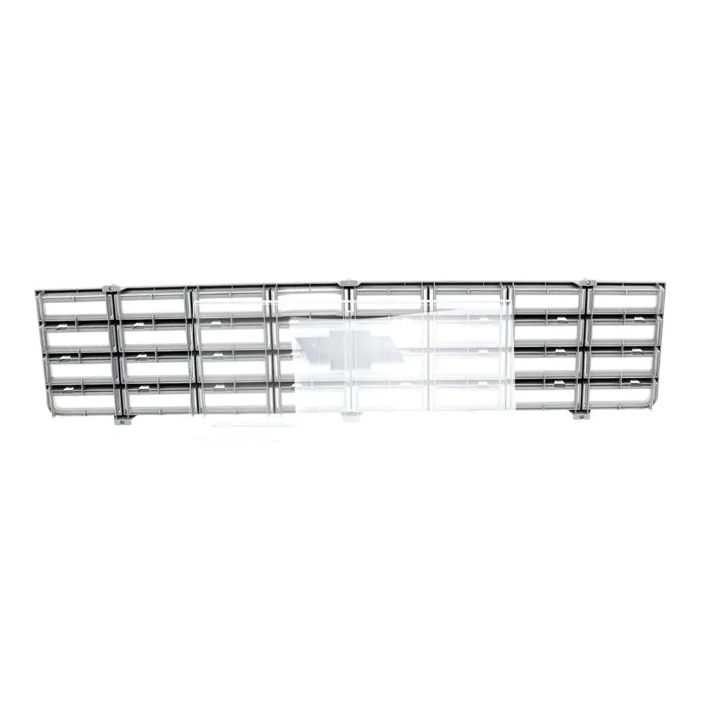 AMD Premium Grille - OE Style with Foil Bowtie Emblem - Argent Gray | 75-76 Chevy C/K Pickup Blazer Suburban - Image 3