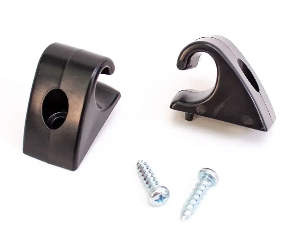 AMD Sun Visor Retainer Clips (Black) - LH/RH Pair | 67-72 Chevy GMC C/K Truck