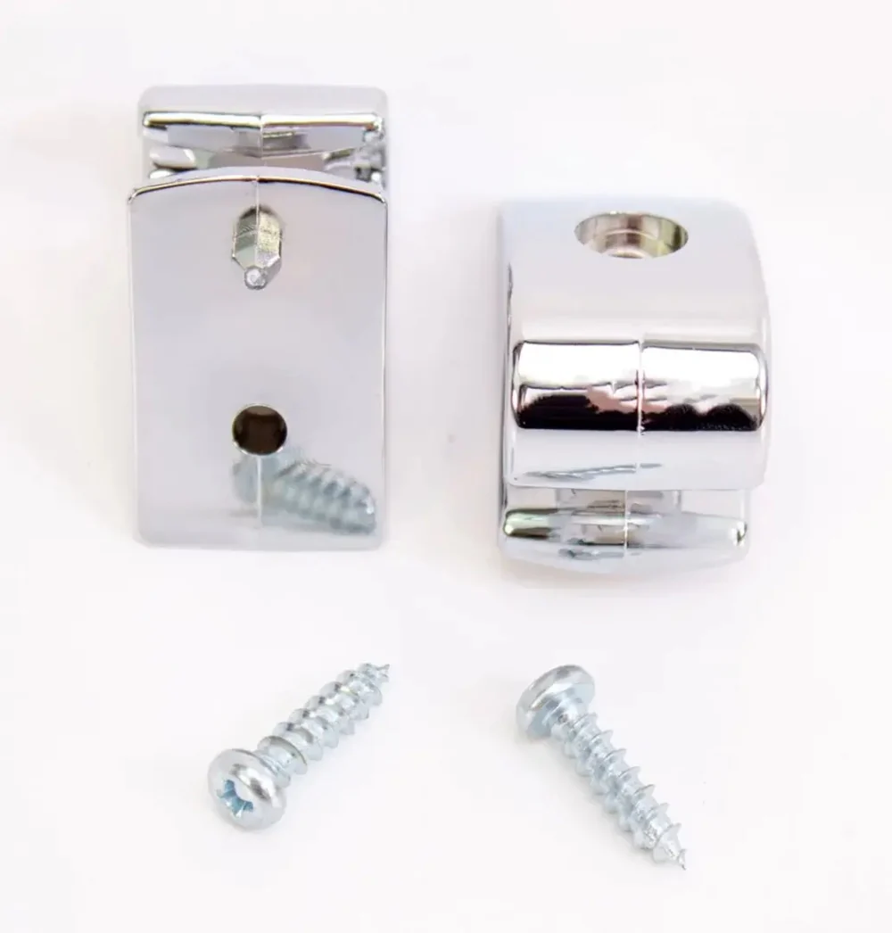 AMD Sun Visor Retainer Clips (Chrome) - LH/RH Pair | 67-72 Chevy GMC C/K Truck - Image 2