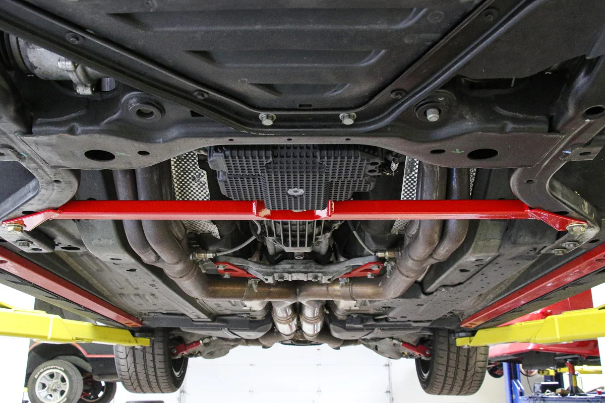 BMR Suspension 2015-2024 Mustang Front Subframe Chassis 2-Point Brace - Image 3