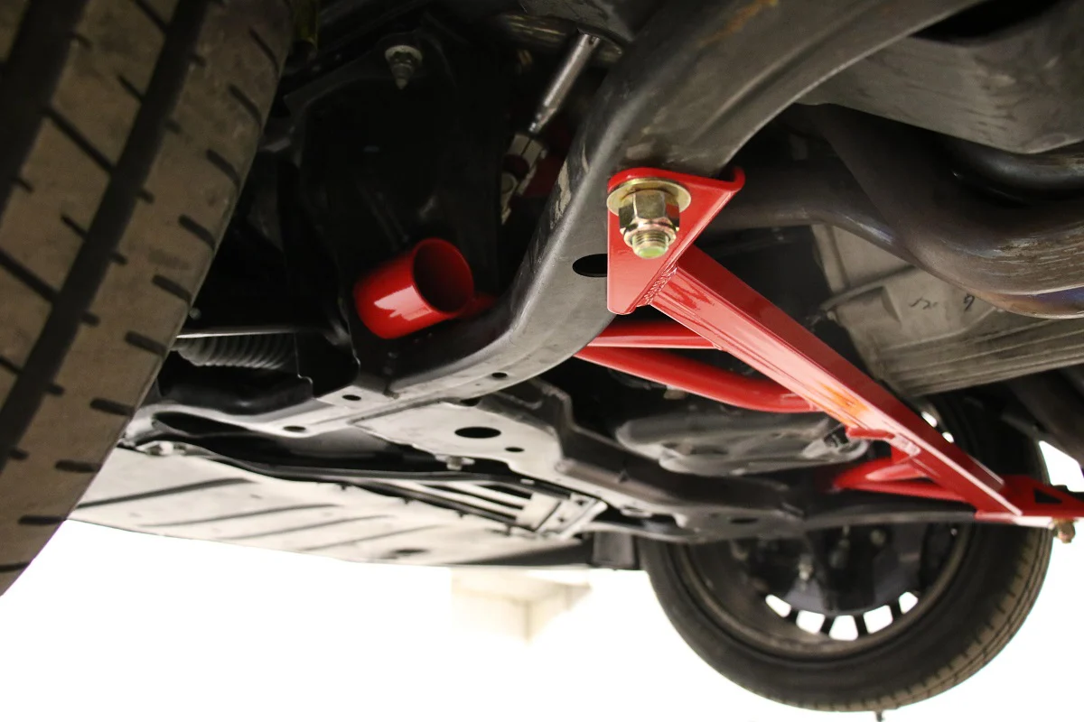BMR Suspension 2015-2024 Mustang Front Subframe Chassis 4-Point Brace - Image 3