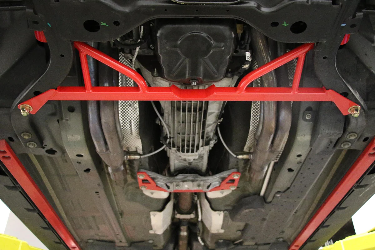 BMR Suspension 2015-2024 Mustang Front Subframe Chassis 4-Point Brace - Image 5