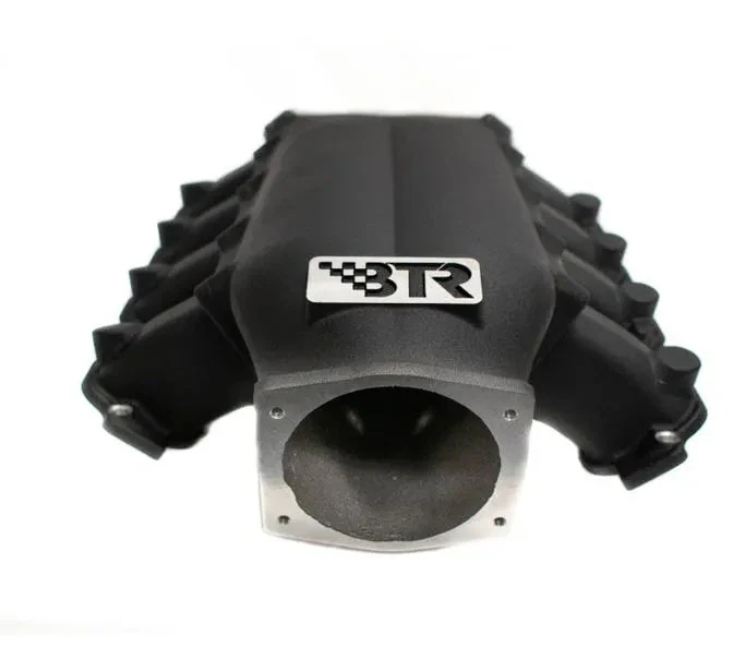 BTR TRINITY INTAKE MANIFOLD| GEN V WITHOUT INJECTOR HOLES - BLACK - CNC RUNNERS - TRA-GENV-BLK-CNC