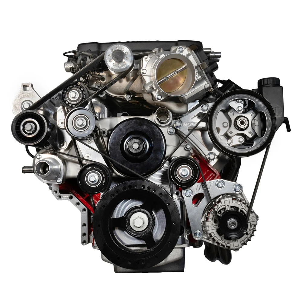 ICT Billet Camaro/CTS-V LT4 Supercharger to LS3 LSA Square Port Head Adapter Kit - Image 3