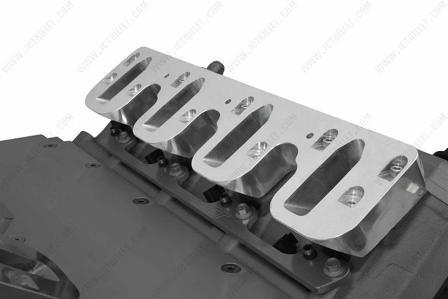 ICT Billet Gen V LT Cylinder Head to LS Gen III Car / Truck Cathedral Intake Adapter LS1 - Image 3