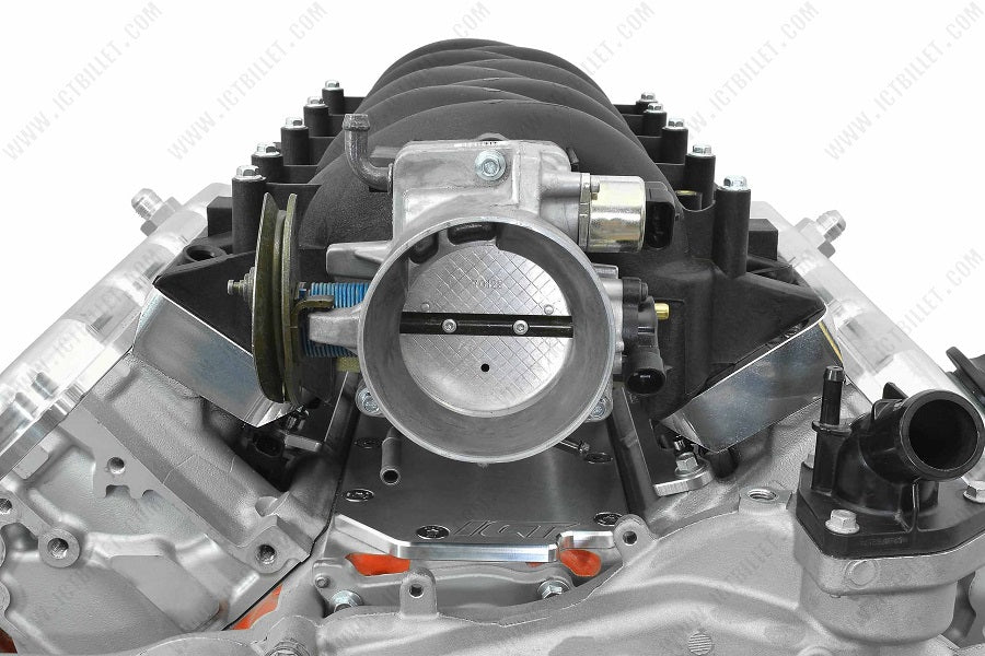 ICT Billet Gen V LT Cylinder Head to LS Gen III Car / Truck Cathedral Intake Adapter LS1 - Image 4
