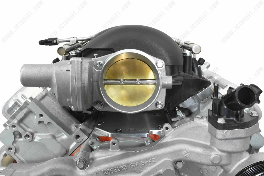 ICT Billet Gen V LT Cylinder Head to LS Gen IV Car / Truck Rectangle Port Intake Adapter - Image 4