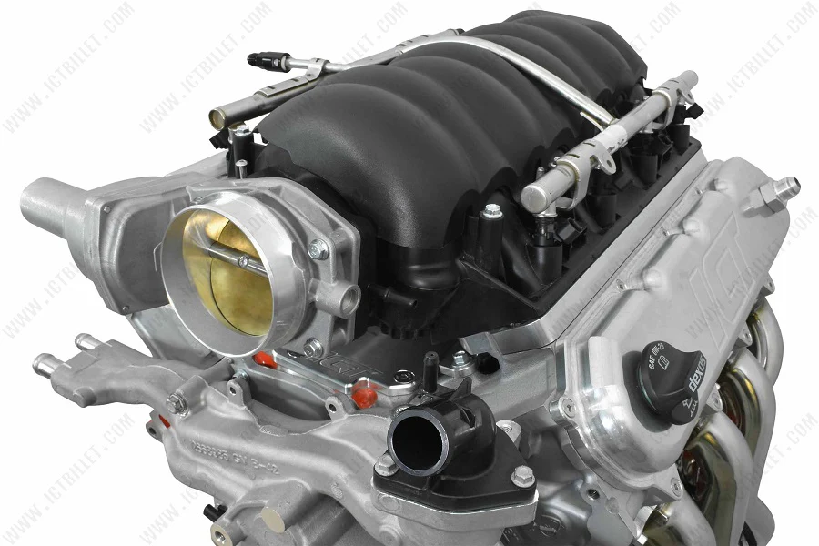 ICT Billet Gen V LT Cylinder Head to LS Gen IV Car / Truck Rectangle Port Intake Adapter - Image 5