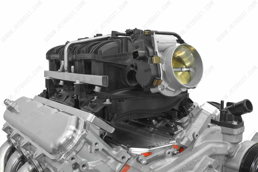 ICT Billet Gen V LT Cylinder Head to LS Gen IV Car / Truck Rectangle Port Intake Adapter - Image 6