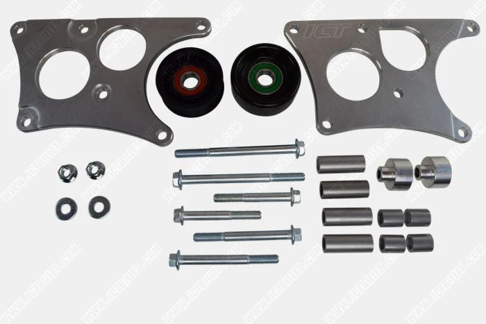 ICT Billet LS Camaro Heavy Duty Billet Alternator Bracket Kit LSX LS1 5.7L Top Driver Head Mount - Image 2
