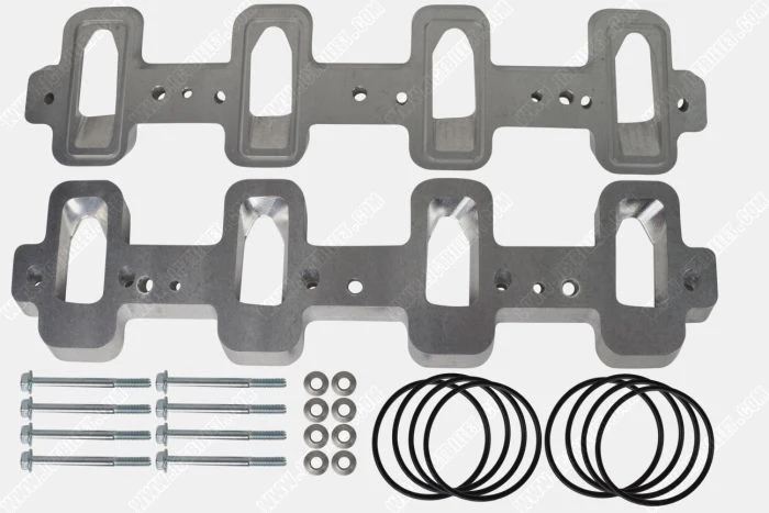 ICT Billet LS Cathedral Port Cylinder Head to Rectangle Port Intake Manifold Adapters