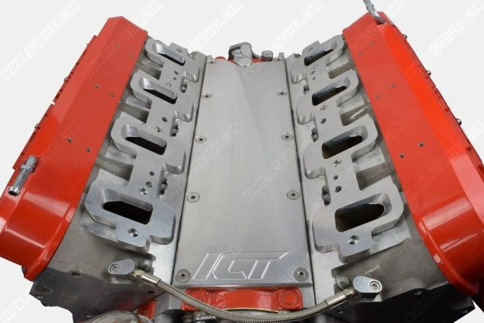ICT Billet LS Cathedral Port Cylinder Head to Rectangle Port Intake Manifold Adapters - Image 2