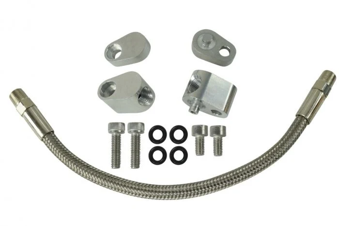 ICT Billet LS Coolant / Steam Port Crossover Hose Kit| (LS1 Throttle Body Bypass)