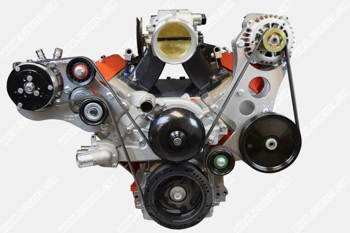ICT Billet LS Corvette - High Mount Alternator / Power Steering Pump Bracket Kit LS1