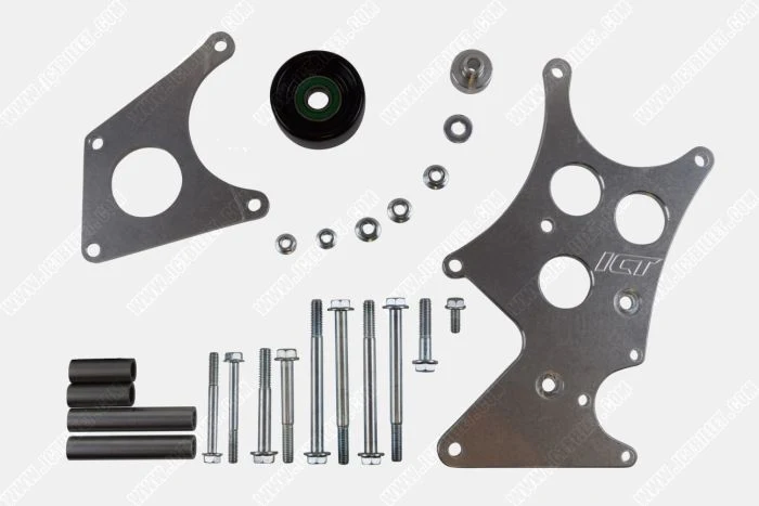 ICT Billet LS Corvette - High Mount Alternator / Power Steering Pump Bracket Kit LS1 - Image 2
