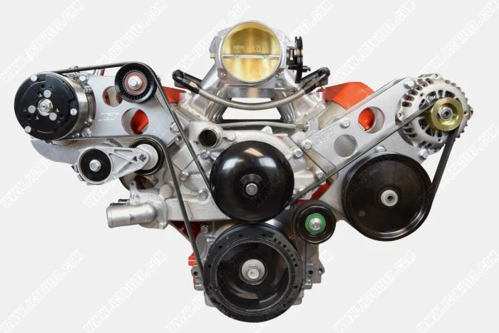 ICT Billet LS Corvette - Sanden 508 A/C Air Conditioner Compressor Bracket Kit| LS AC GTO