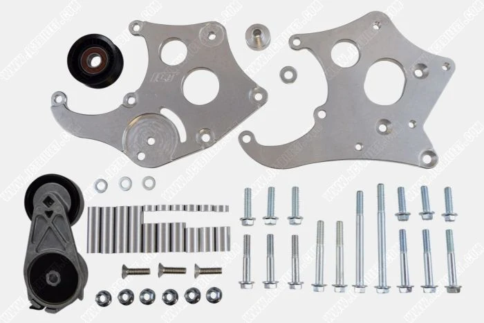 ICT Billet LS Corvette - Sanden 508 A/C Air Conditioner Compressor Bracket Kit| LS AC GTO - Image 2