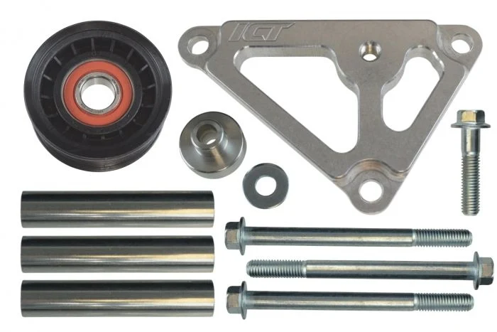 ICT Billet LS Idler Pulley Bracket - Power Steering Delete LSX LS1 Truck SUV Camaro LS3 ICT - Image 2