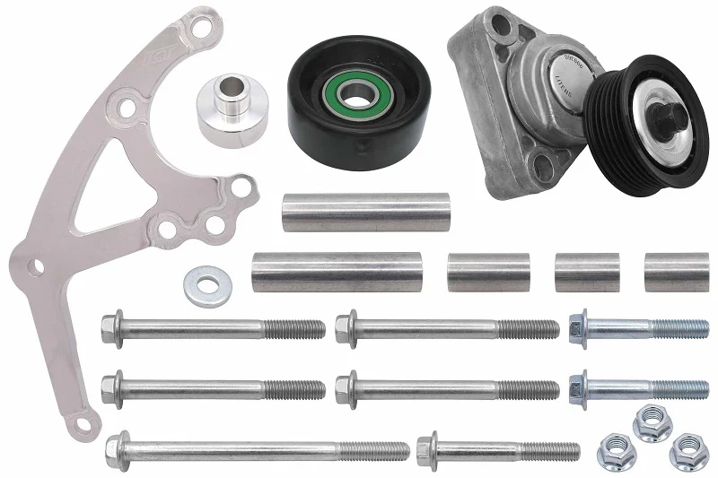 ICT Billet LS Low Mount Alternator Bracket for Electric Water Pump w/ Tensioner Camaro LS1 - Image 4