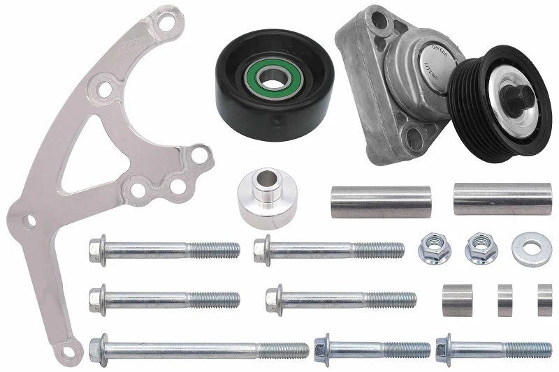 ICT Billet LS Low Mount Alternator Bracket for Electric Water Pump w/ Tensioner| Corvette - Image 4