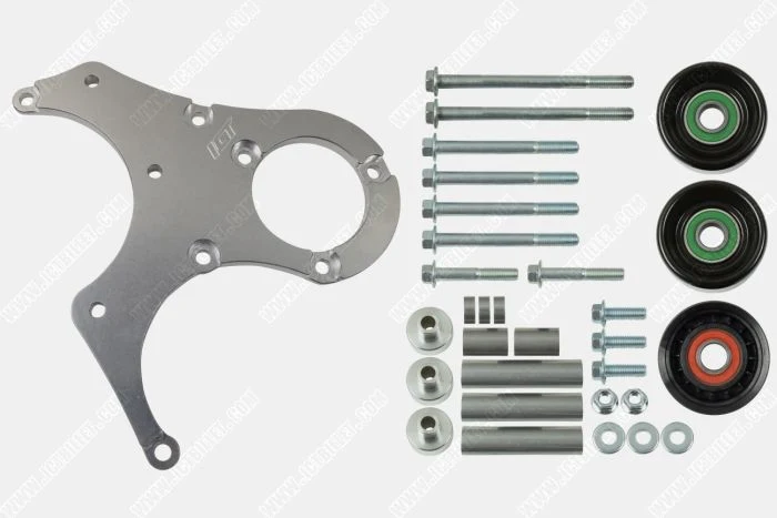 ICT Billet LS OEM Fox Body A/C Compressor Alternator Power Steering Bracket| Swap Mustang AC - Image 3
