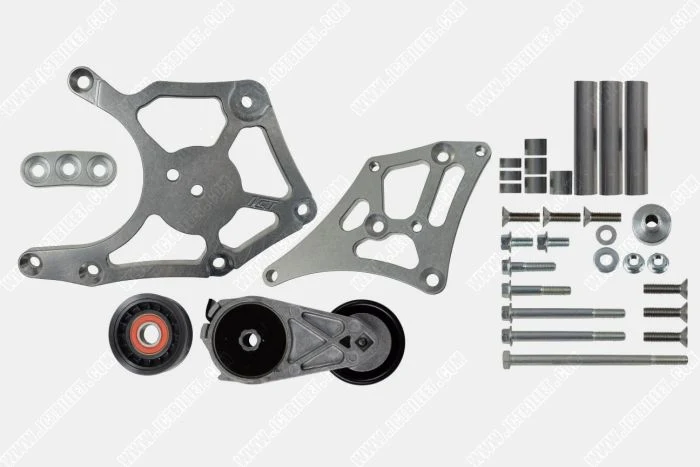 ICT Billet LS OEM Fox Body A/C Compressor Alternator Power Steering Bracket| Swap Mustang AC - Image 2