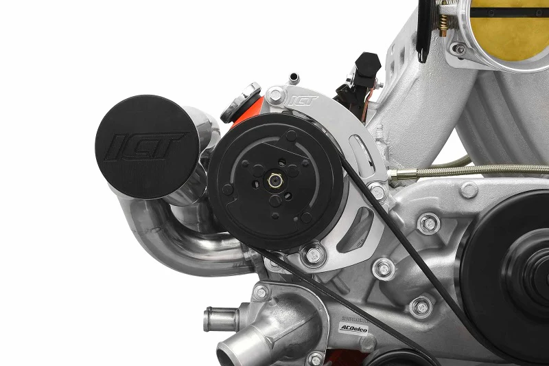 ICT Billet LS Sanden 7176 A/C Compressor Bracket Kit Tight Fit Low Mount LQ4 L33 AC Turbo - Image 6