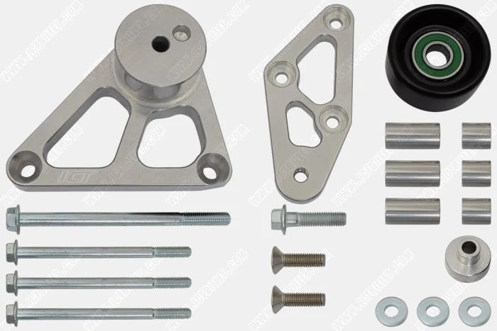 ICT Billet LS Truck 6 Rib LSA Supercharger Tensioner / Idler Bracket Kit| LQ4 LSX 5.3L 6.0L - Image 2