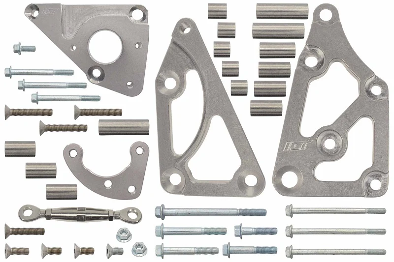 ICT Billet LS Truck - Alternator and LS1 Camaro Power Steering Pump Bracket Kit Turnbuckle - Image 4