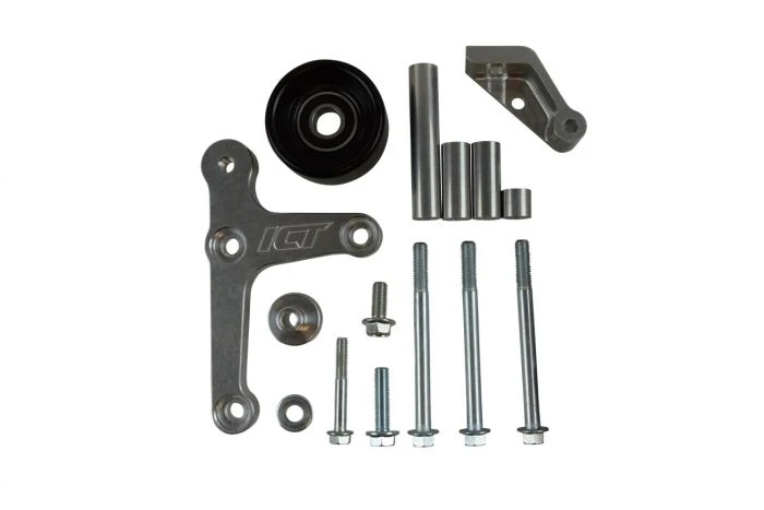 ICT Billet LS Truck - Billet Low Mount Alternator Bracket Kit w/ Pulley - Image 2
