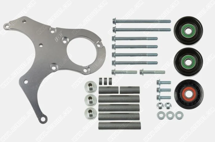 ICT Billet LS Truck OEM Fox Body Power Steering Alternator Bracket Kit Mustang LS Swap - Image 2