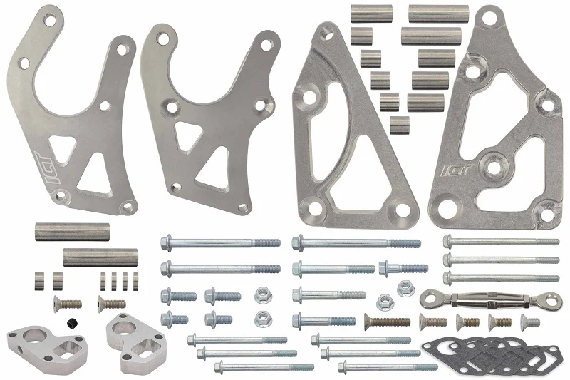 ICT Billet LS Truck - Power Steering Pump / Alternator Bracket Kit w/ Water Pump Spacers - Image 4