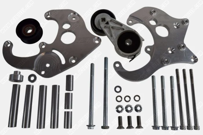 ICT Billet LS Truck R4 A/C Air Conditioner Compressor Bracket Kit| SUV LSX AC (LS3 Camaro) - Image 2