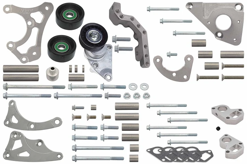 ICT Billet LS Truck Turbo - Alternator / Power Steering Bracket Kit for LS1 LS3 Water Pump - Image 5