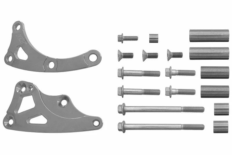 ICT Billet LS Truck Turbo Alternator Relocation Bracket for LS3 LS1 Water Pump - Image 2