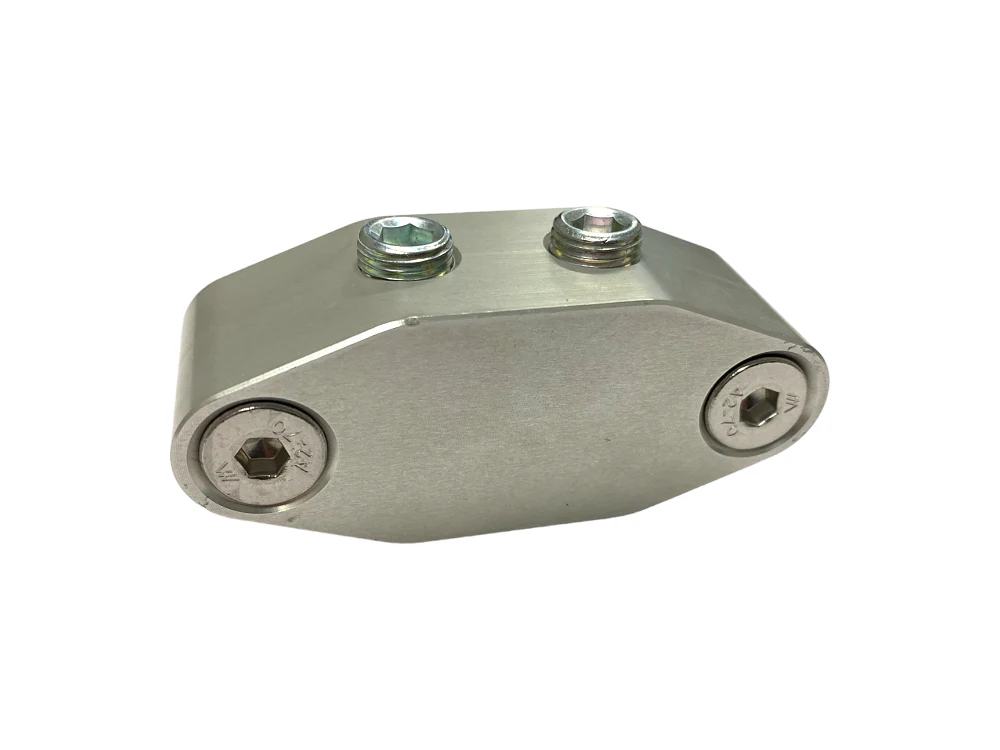 LS Turbo 1/8" Oil Feed Adapter w/Oil Pressure Sensor Port Relocation - Image 2