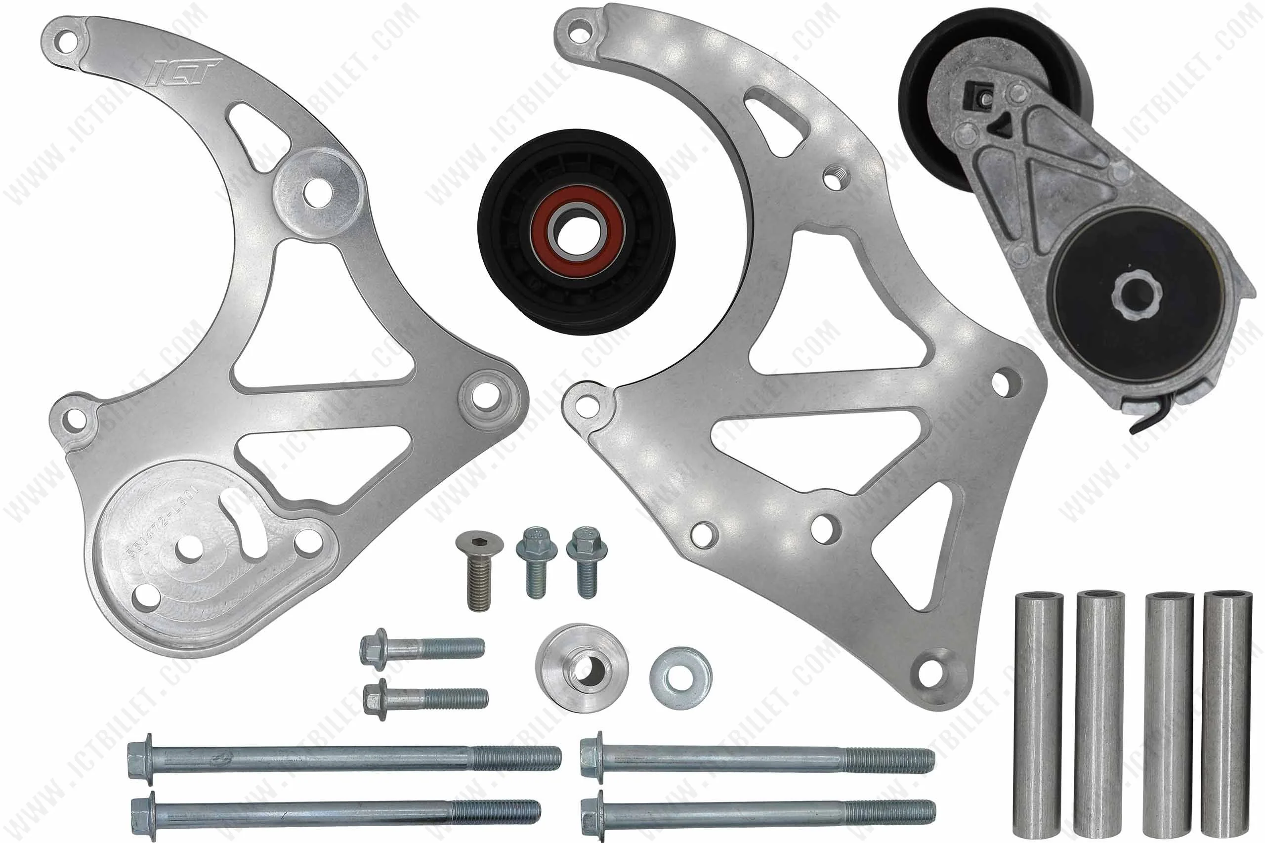 ICT Billet LS1 Camaro Sanden 7176 SD7 A/C Air Conditioner Compressor Bracket - Image 2