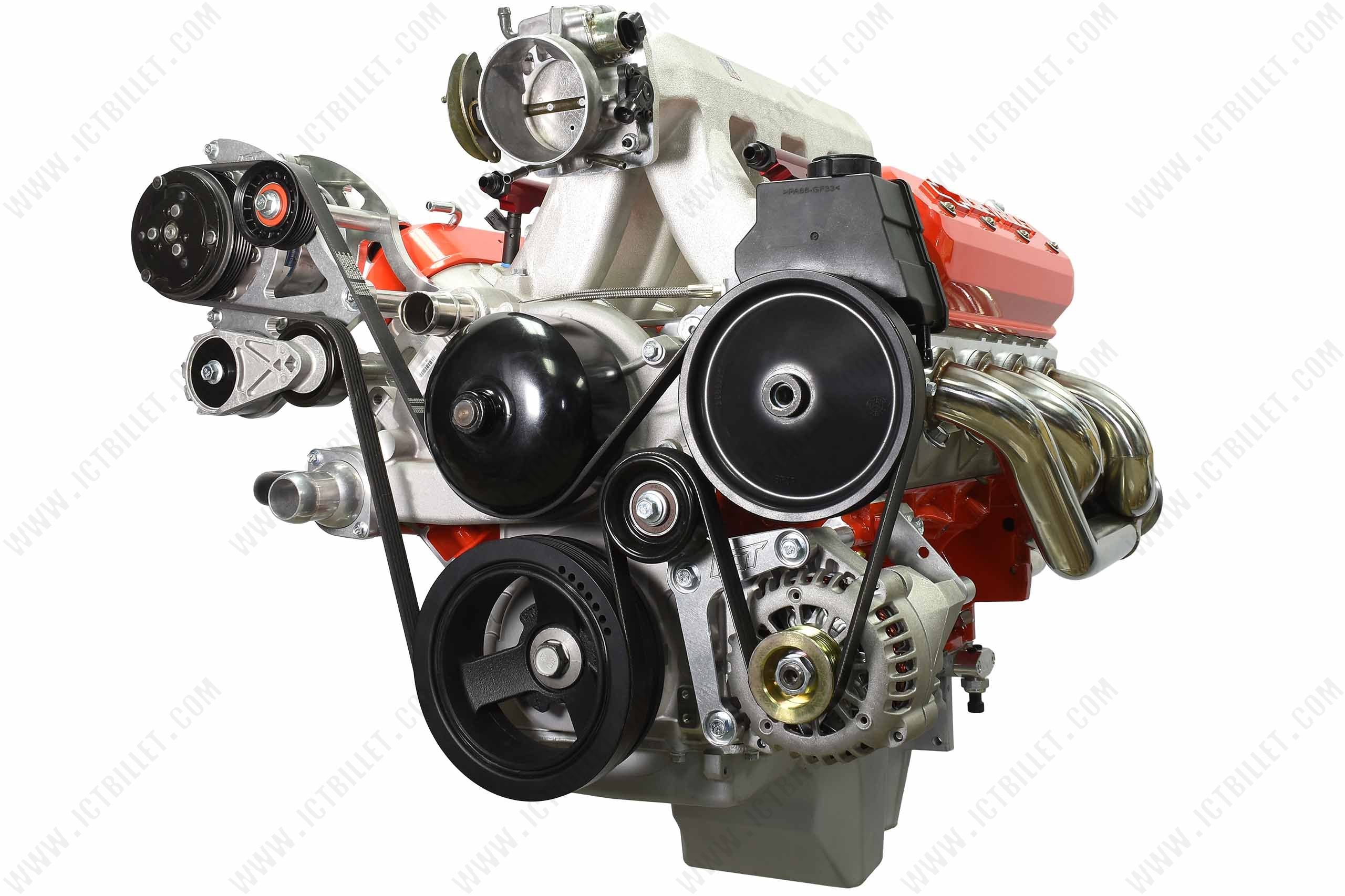 ICT Billet LS1 Camaro Sanden 7176 SD7 A/C Air Conditioner Compressor Bracket - Image 5