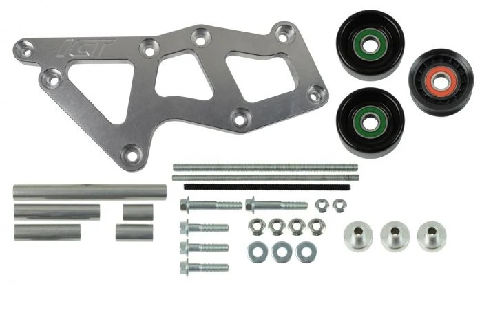 ICT Billet LT Gen V (5) L83 L86 Truck to LT4 Supercharger Idler Pulley Adapter Bracket SC - Image 2