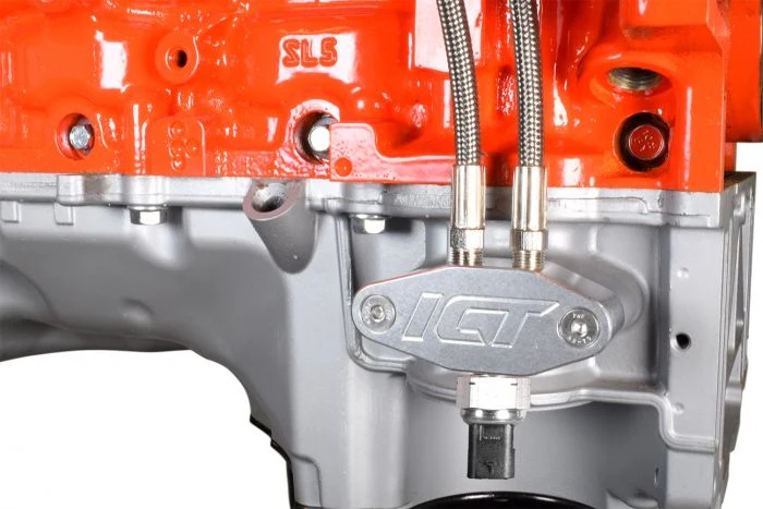ICT Billet LT Oil Pan Pressure Sensor Relocation Adapter 1/8" NPT Sending Unit L83 L86 L84