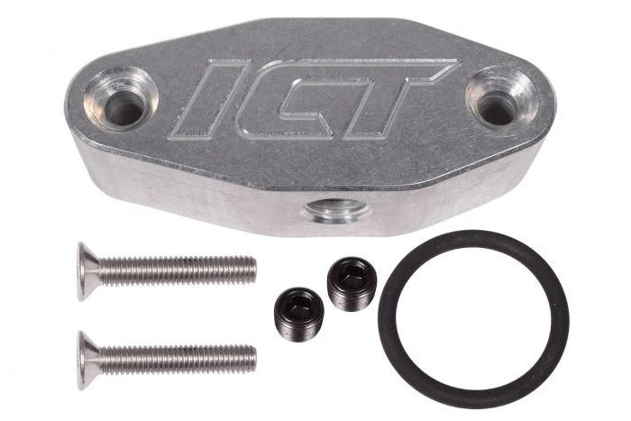 ICT Billet LT Oil Pan Pressure Sensor Relocation Adapter 1/8" NPT Sending Unit L83 L86 L84 - Image 2